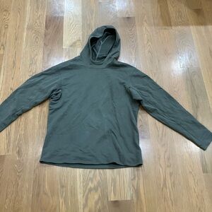 Men’s Lululemon French Terry Oversized Hoodie in Army Green